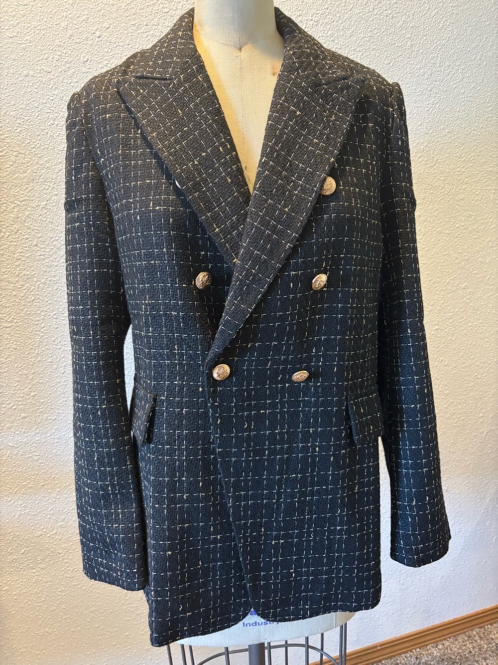 Minaself sleek tweed blazer